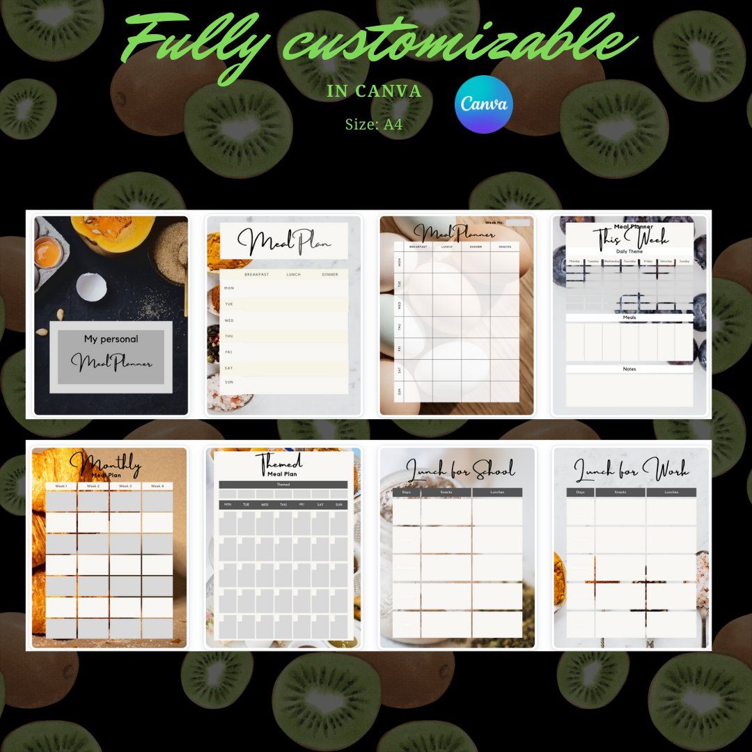 MEAL PLANNER - Your Comprehensive Planner to Nourishing Cuisine