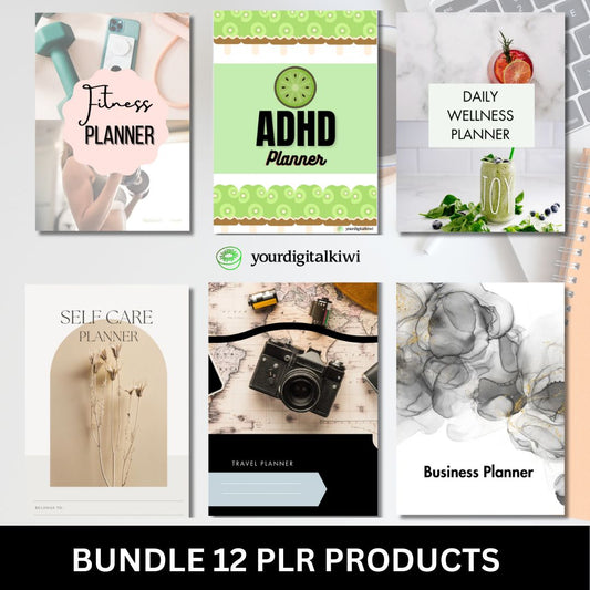 BUNDLE 12 ESSENTIAL PLR PRODUCTS: Streamline Your Life with Ease!