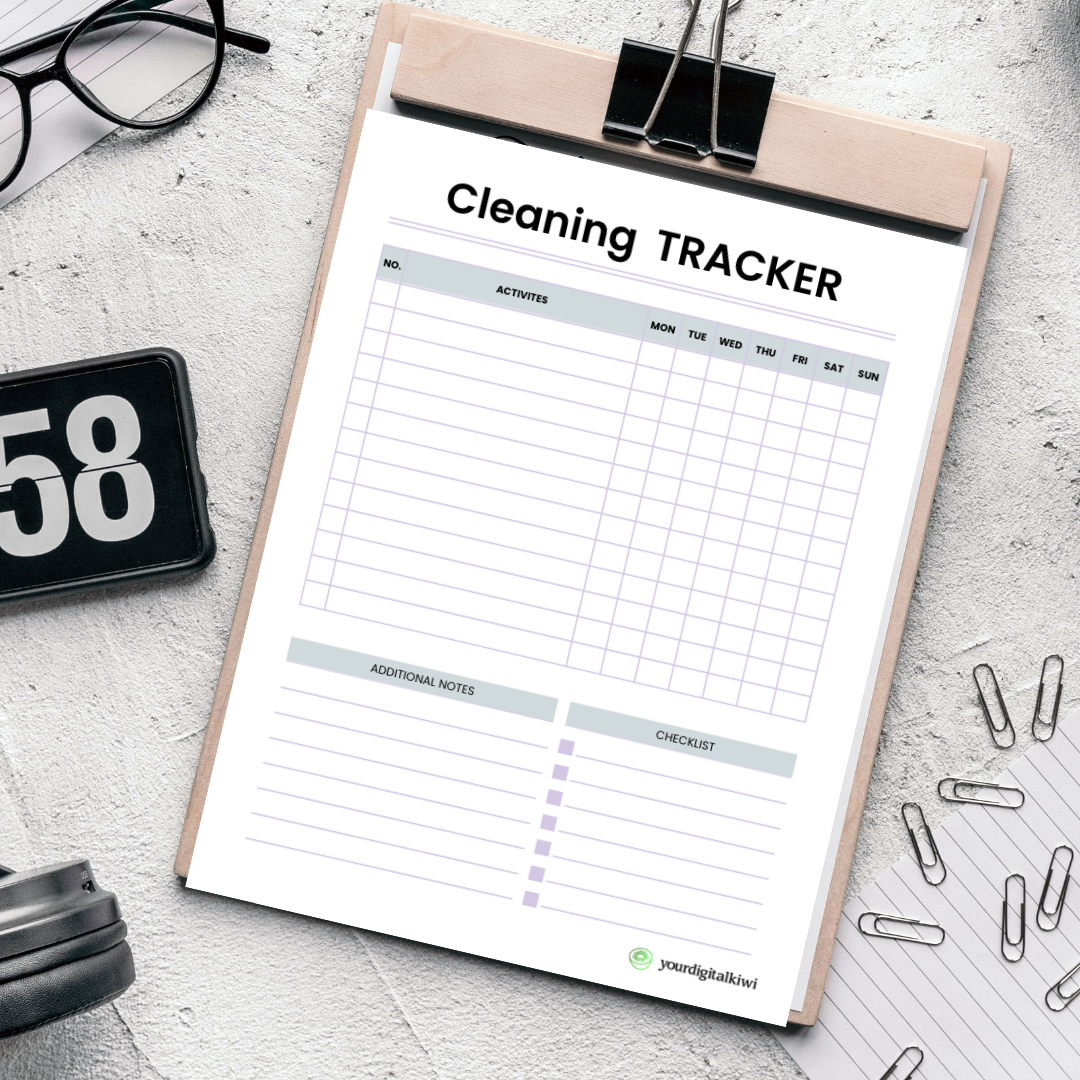 EDITABLE DEEP CLEANING CHECKLIST Deep Cleaning Printable Checklist