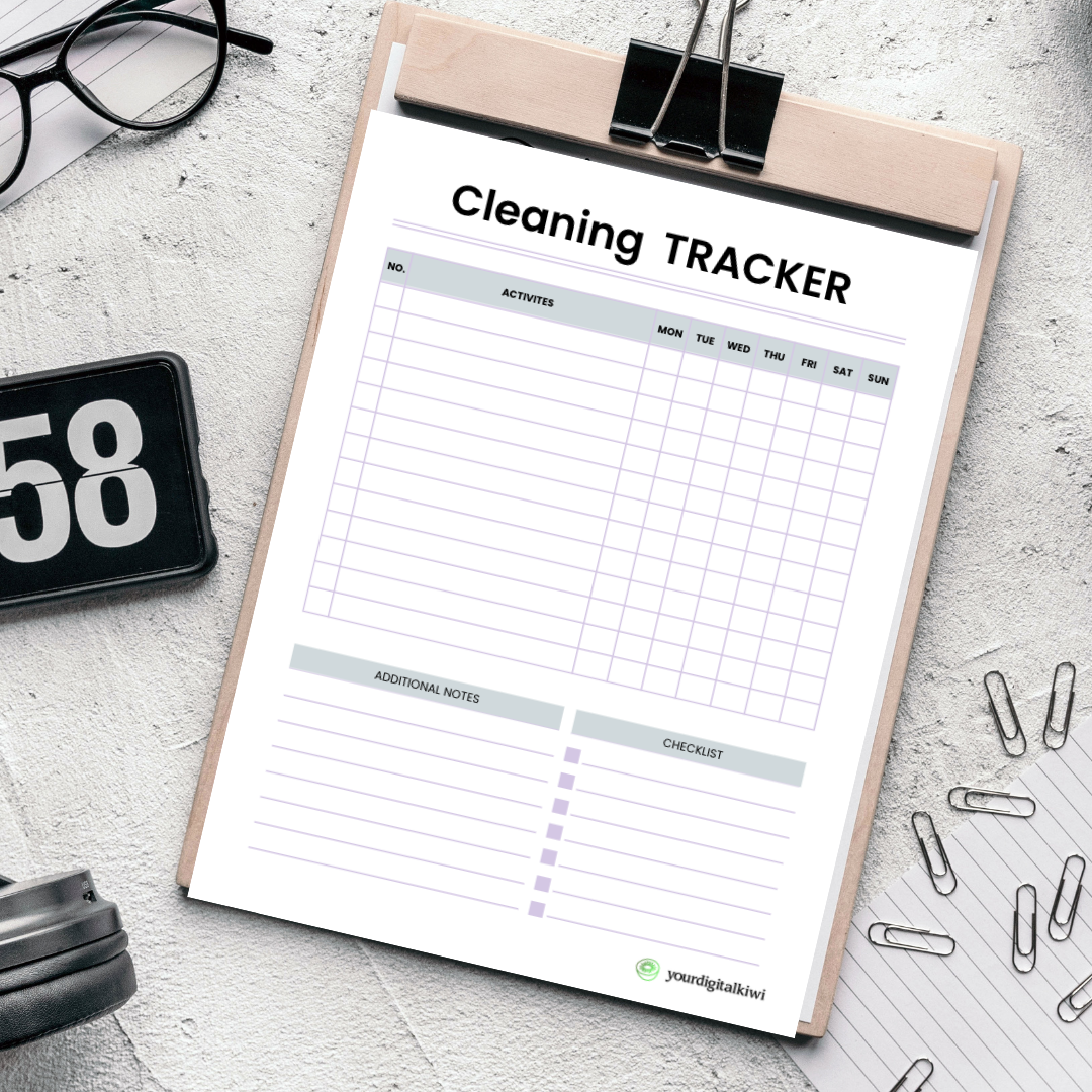 EDITABLE DEEP CLEANING CHECKLIST - Deep Cleaning Printable Checklist - Fully Customizable