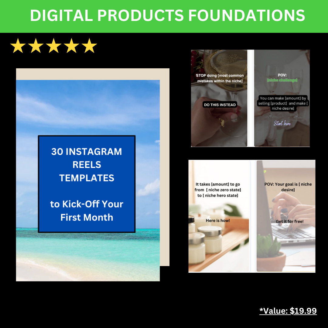 TRAINING // DIGITAL PRODUCTS FOUNDATIONS - HOW TO EARN YOUR FIRST $5k