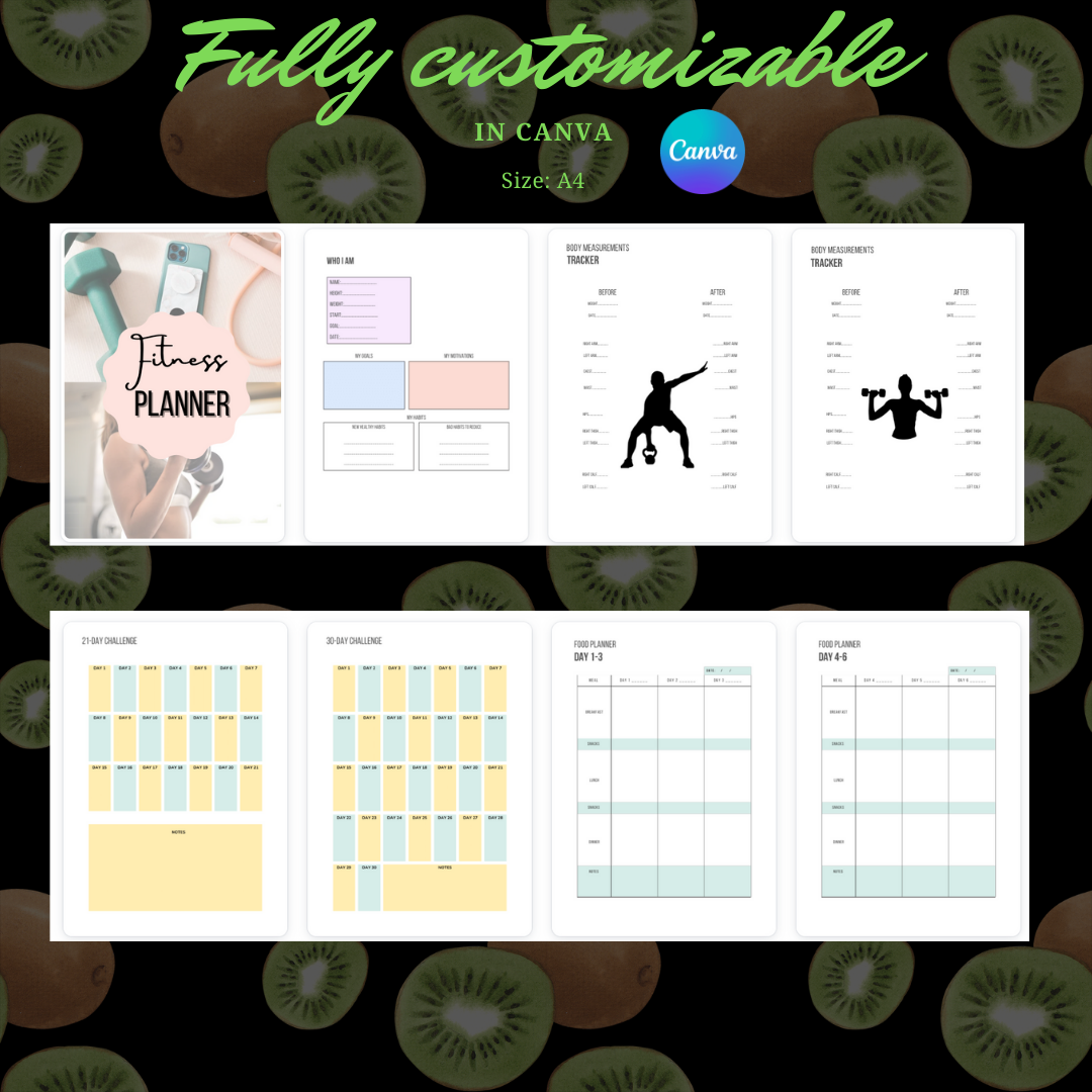 FITNESS PLANNER - Your Ultimate Fitness Planner for Success