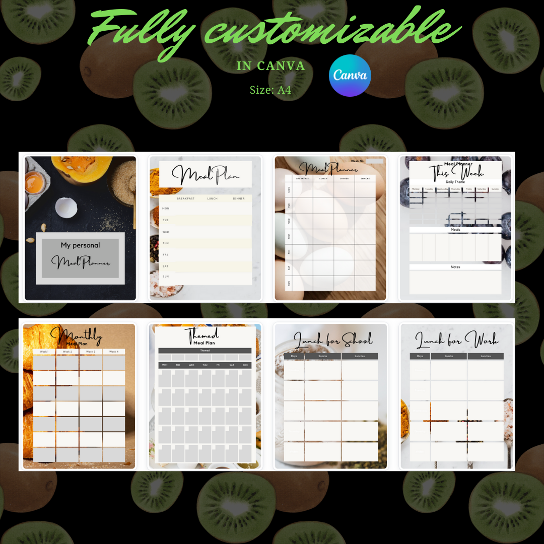 MEAL PLANNER - Your Comprehensive Planner to Nourishing Cuisine