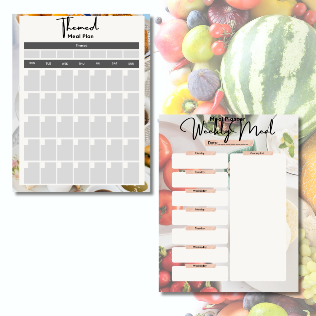 MEAL PLANNER - Your Comprehensive Planner to Nourishing Cuisine