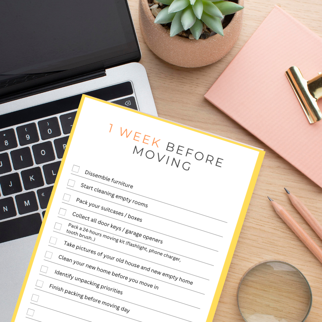 EDITABLE MOVING CHECKLIST - Moving Day Printable Checklist - Fully Customizable