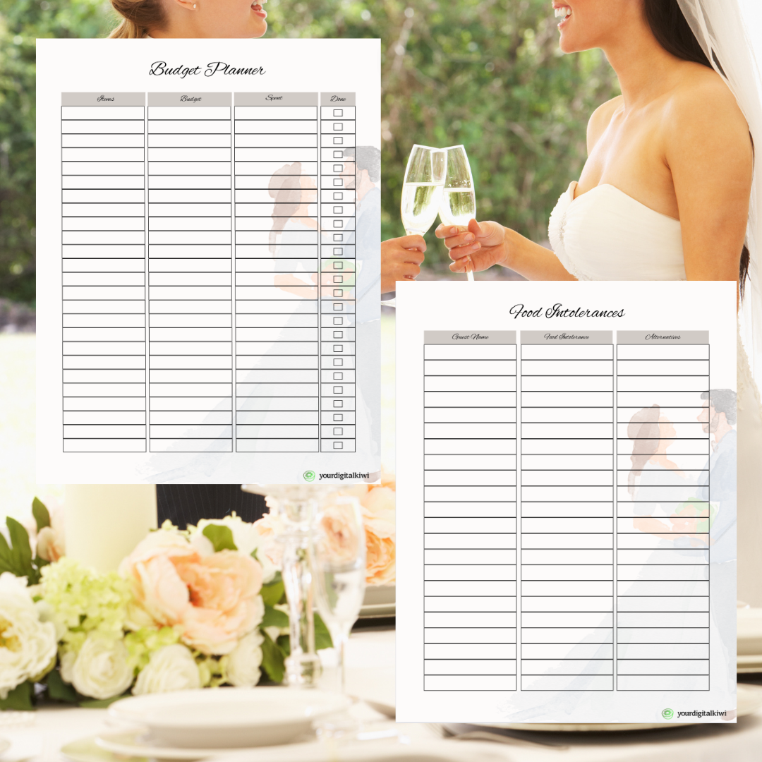 WEDDING PLANNER - Your Personalized Planner of Enchanted Elegance