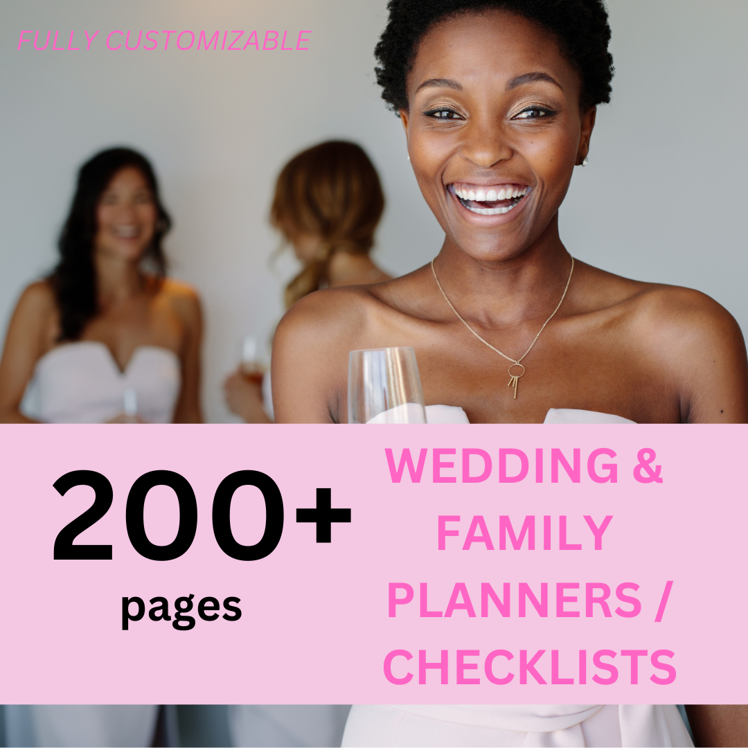 WEDDING & FAMILY BUNDLE - 200+ PLR PLANNERS & JOURNALS