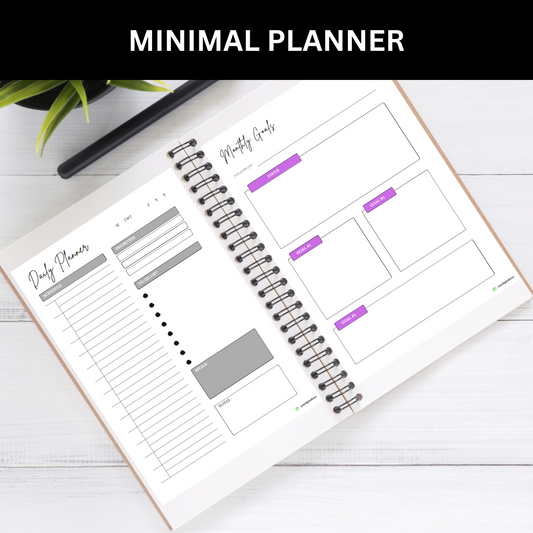 MINIMAL PLANNER - The Ultimate Pack including Daily, Monthly and Annual Planners