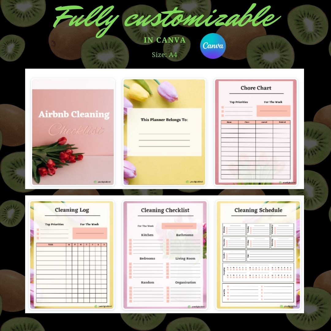 EDITABLE Airbnb Cleaning Checklist Template Fully Customizable