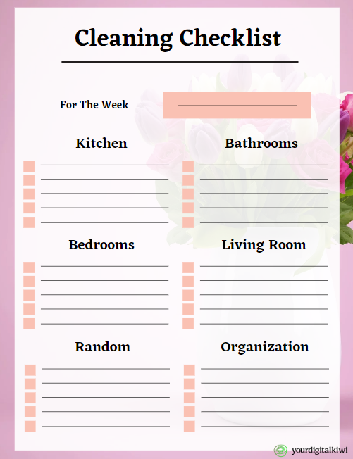 yourdigitalkiwi airbnb cleaning checklist example 1